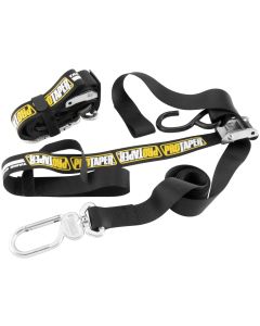 Pro Taper 1.5" Motorcycle Tie Downs 2Pack Heavy Duty Carabiner Soft Loop Straps