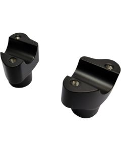 Drag Specialties Flat Black 1.5" Buffalo Straight 1" Handlebars Riser