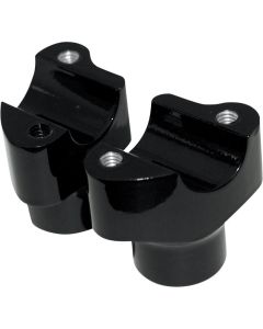 Drag Specialties Gloss Black Buffalo Straight Riser - 0602-0350