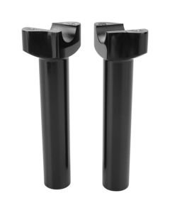 Drag Specialties Black 6.5" Straight Risers 1" Handlebars For Harley