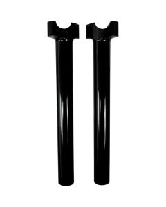 Drag Specialties Gloss Black 12" Buffalo Straight 1" Handlebar Risers For Harley