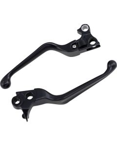 Drag Specialties Matte Black Wide Blade Lever Set Harley-Davidson - 0610-0128