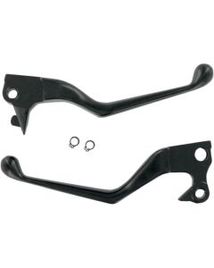 Drag Specialties Matte Black Wide Blade Lever Set Harley-Davidson - 0610-0129
