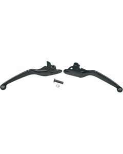 Drag Specialties Matte Black Wide Blade Lever Set Harley-Davidson - 0610-0188