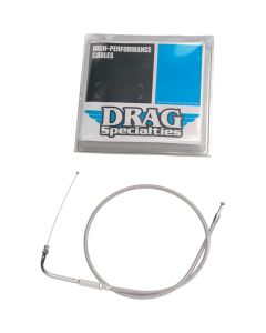 Drag Specialties 38" Braided Stainless Steel Throttle Cable Harley 0650-0312