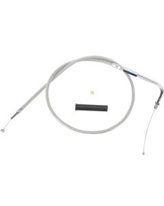 Drag Specialties 34.5 Inch Braided Stainless Throttle Cable For Harley 0650-0316