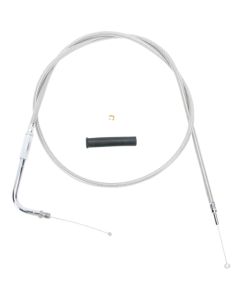 Drag Specialties 44 Inch Braided Stainless Throttle Cable For Harley 0650-0320