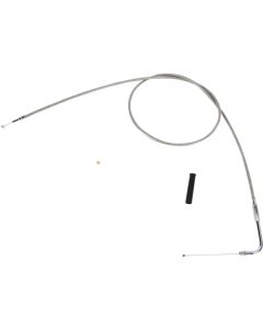 Drag Specialties 52 Inch Stainless Throttle Cable For Harley 0650-1075