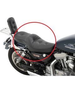 Drag Specialties Pillow Low Profile Double Bucket Seat Harley Sportster 82-03 XL