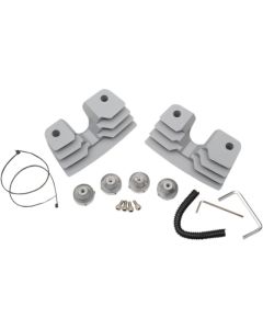 Drag Specialties Spark Plug/Head Bolt Silver Covers 0940-1314