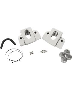 Drag Specialties Spark Plug/Head Bolt Covers Smooth Chrome 0940-1317