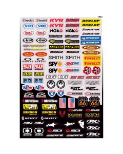 Factory Effex Sponsor Micro Sticker Decal Sheet Kit 10-68014
