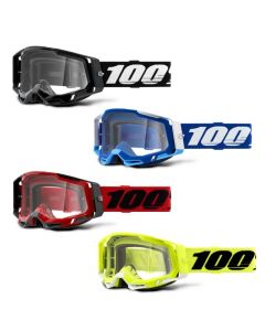 100% Racecraft 2 Clear Lens MX Motocross Offroad Goggles - Pick Color