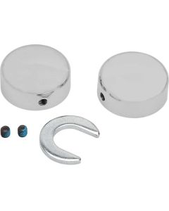 Drag Specialties Swingarm Pivot Bolt Covers Chrome For Harley Davidson - 1303-0025