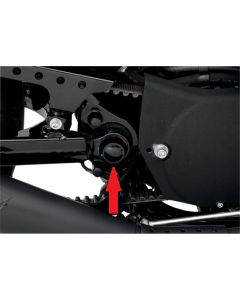 Drag Specialties Gloss Black Swingarm Pivot Bolt Cover - 1303-0201