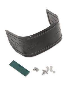 Drag Specialties Black Flamed Front Fender Skirt Harley 1405-0224