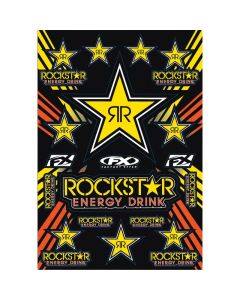 Factory Effex Sponsor Sticker Decal Sheet Rockstar Energy Drink 15-68702