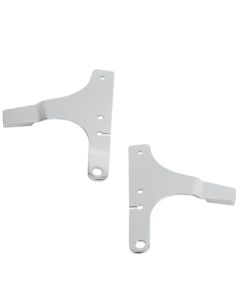 Drag Specialties Chrome Sissy Bar Side Plates Harley-Davidson 1504-0010