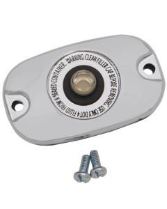 Drag Specialties Chrome Rear Brake Master Cylinder Cover Harley FLST FXST 06-17