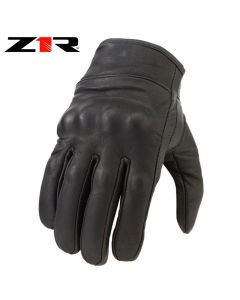 Z1R 270 Non Perforated Street Motorcycle Riding Leather Gloves - Pick Size