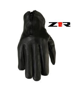 Z1R 7mm Women Street Motorcycle Riding Leather Black Gloves - Pick Size