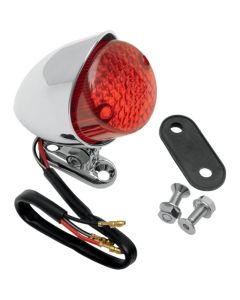 Drag Specialties Chrome Universal Bobber Taillight For Harley XL Sportster 
