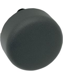 Drag Specialties Wrinkle Black Smooth Horn Cover - 2107-0046
