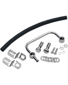 Drag Specialties Chrome Crankcase Breather Bracket Kit 2110-0316