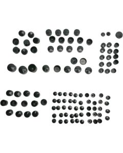 Drag Specialties Black Standard Bolt Cover Kit - 2401-0699