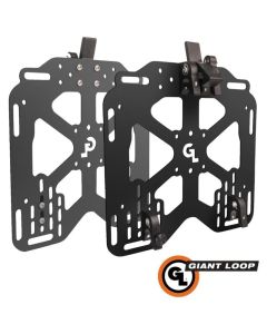Giant Loop Pannier Mounts 16-18mm Anodized/Black Round Tubing Mounting Kit