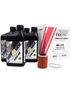 Klotz Full Synthetic Oil Change Kit 10W-40 Can-Am Maverick X3 Turbo 4x4 17-23