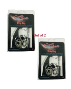 2 Canyon Dancer Stainless Steel Dirt Bike Motorcycle Tie Down Strap Rings CR KX 