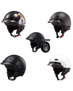 LS2 Bagger Half Face Street Motorcycle Helmet - Pick Size & Color