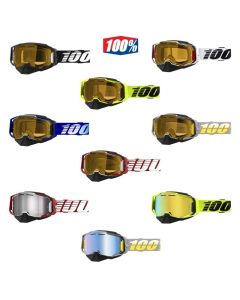 100% Armega Snow Yellow Lens Goggles - Pick Color