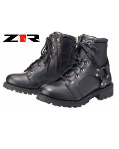 2024 Z1R High Rise Waterproof Women Street Motorcycle Black Boots - Pick Size