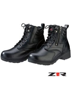2024 Z1R Maxim Women Street Motorcycle Black Leather Boots - Pick Size