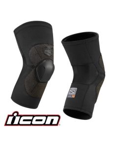 Icon Field Armor Black Knee Guards D3O Impact Protection Street Motorcycle