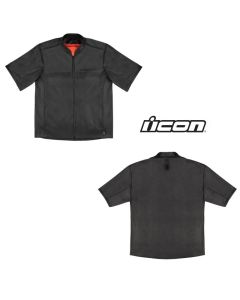 2024 Icon Short Track Street Motorcycle Riding Black Jacket - Pick Size & Color