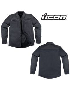 2024 Icon Upstate Canvas National Men Street Motorcycle Jacket - Pick Size/Color  