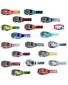 100% Armega Clear Lens Motocross ATV Offroad Goggles - Pick Color