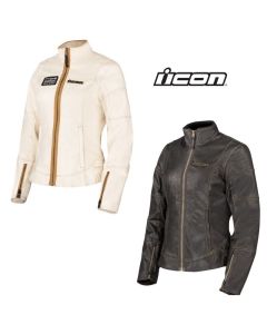 2025 Icon Tuscadero3 Women's Street Motorcycle Jacket - Pick Size & Color