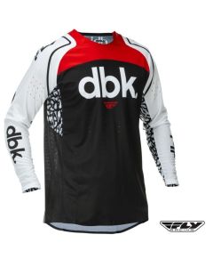  Fly Racing Evolution Dst Dbk Motocross Offroad Black/White/Red Jersey