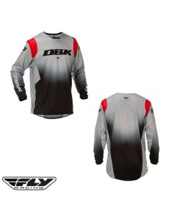 Fly Racing Kinetic DBK Adult Motocross Offroad Jersey Grey/Black/Red - Pick Size 
