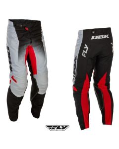 Fly Racing Kinetic DBK Offroad ATV Adult Pant Grey/Black/Red - Pick Size