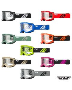Fly Racing Focus Clear Lens Motocross Offroad ATV Youth Goggles - Pick Color