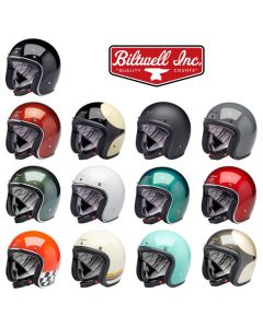 Biltwell Bonanza Open Face Street Motorcycle Helmet - Pick Size & Color