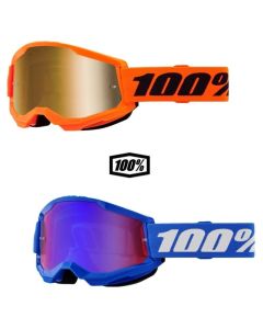 100% Strata 2 Mirror Lens MX Motocross Offroad ATV Adult Goggles - Pick Color