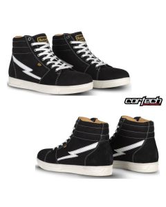 Cortech The Slayer Canvas Men Street Motorcycle Black Shoes - Pick Size