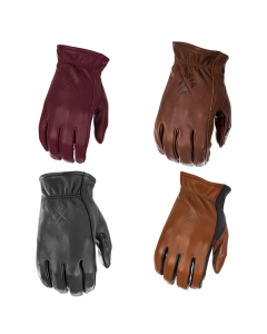 Highway 21 Louie Men&#039;s Motorcycle Street Leather Gloves - Pick Size & Color