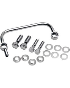 Drag Specialties Chrome Crankcase Breather Kit For Harley FL FX 93-15